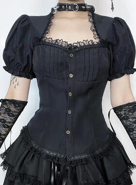 Lolita layering shirt for women 上衣洛丽塔叠穿衬衫女