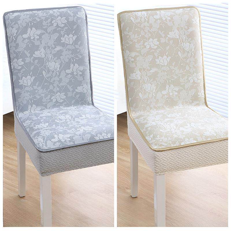 高级感加厚防滑底椅子套罩通用坐垫靠背中式实木餐桌板凳皮座