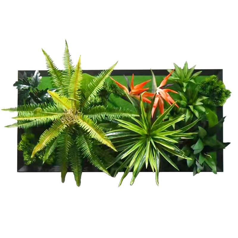 立体植物墙仿真多肉壁挂墙壁绿植墙面装饰假花相框公司鹿头北欧