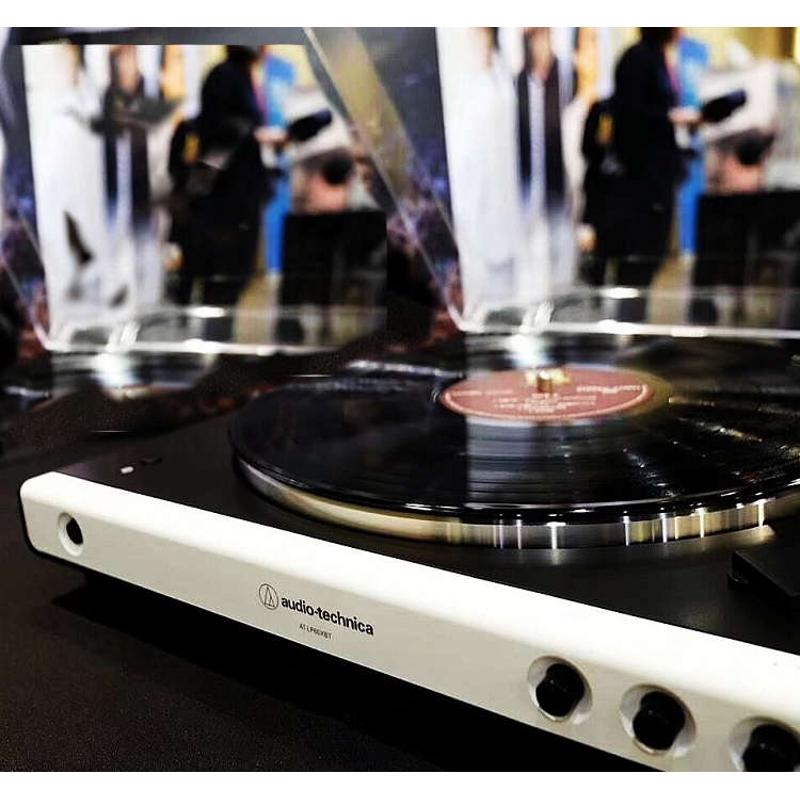 铁三角LP60X LP120X LP5X蓝牙黑胶唱片机留声机迷你轻奢复古正品
