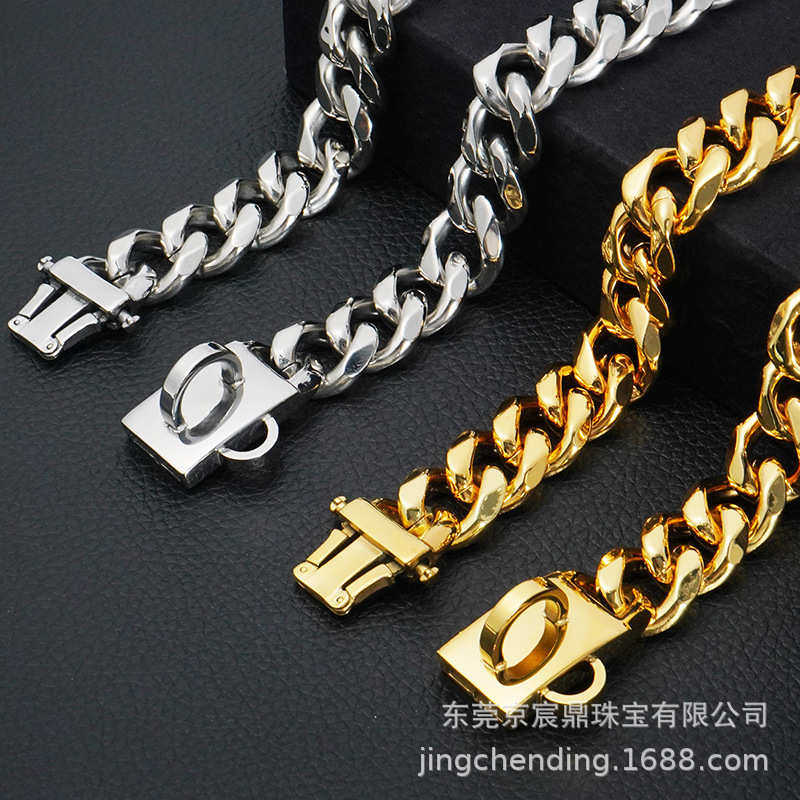 现货19mm狗链狗项圈六面磨不锈钢金色宠物狗锁插扣嘻哈金狗链,宠物/宠物食品及用品,项圈/肩带,淘宝优惠券,粉丝福利购,淘宝优惠卷