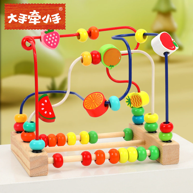 婴幼儿小手玩具玩具水果动物绕珠