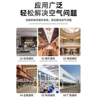 方形轴流风机厨房排油烟通风换气风扇工业排风扇 YF外转子管道