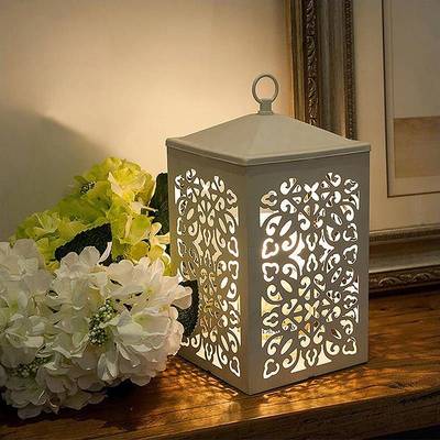 简约现代铁质美式复古调光方宫灯 香薰融蜡灯适用于卧室 致登品牌