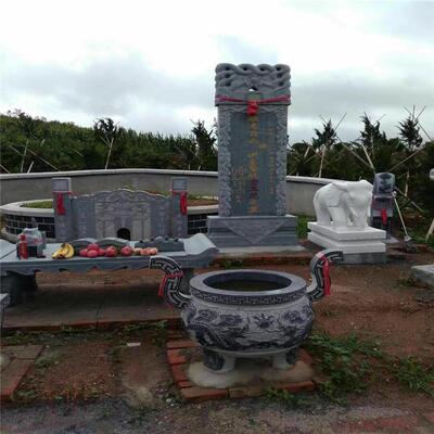 厂家直销青石墓碑设计各种石材墓群农村墓地雕字墓碑大型陵园墓群