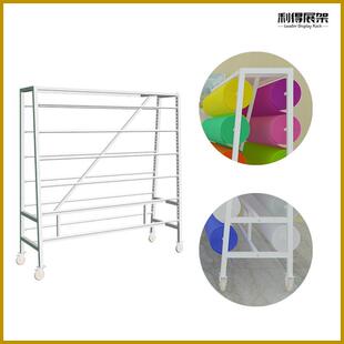 A型架面料展l 51示架架可家移动台布布桌纺展架布料制品货架样板