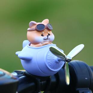 电动车装 饰小配件可爱公路自行车挂件风车配饰电瓶机车摆件公仔