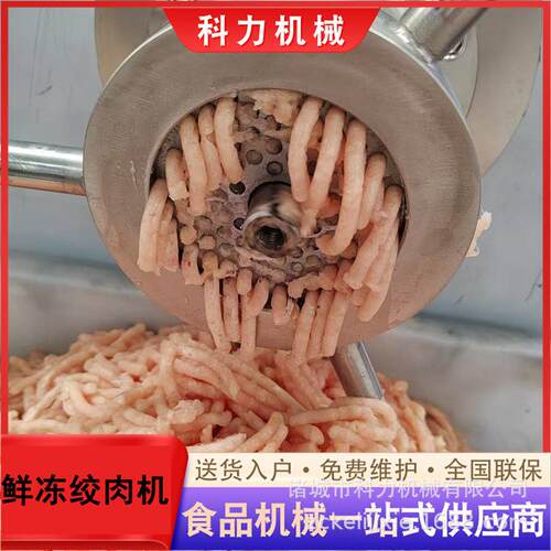 厂家供应冻肉绞肉机 宠物肉绞碎机 肉类蔬菜绞碎设备绞肉机现货