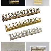 耐属用商品组合式 标价牌铝合金价格牌数珠宝字价格标立签体标OKY