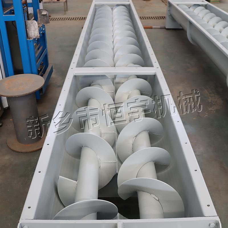 新乡厂家现货石灰粉水LS-108平绞输送机固龙废料U型蛟螺龙旋输送