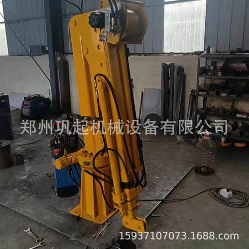 全自动1吨2吨车载吊机12v24v小型车用小吊机液压随车吊