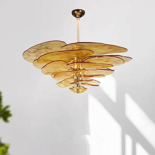 法式中古客厅吊灯意大利简约卧室书房餐厅灯设计师艺术美式玻璃灯