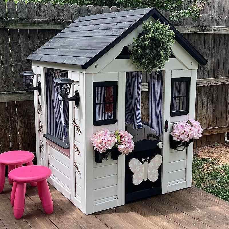 户外木屋儿童游戏屋小木房子幼儿园游戏过家家道具庭院木帐篷木质