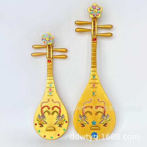 舞蹈琵琶演出道具仿真琵琶儿童成人飞天敦煌舞蹈琵琶道具舞台演出