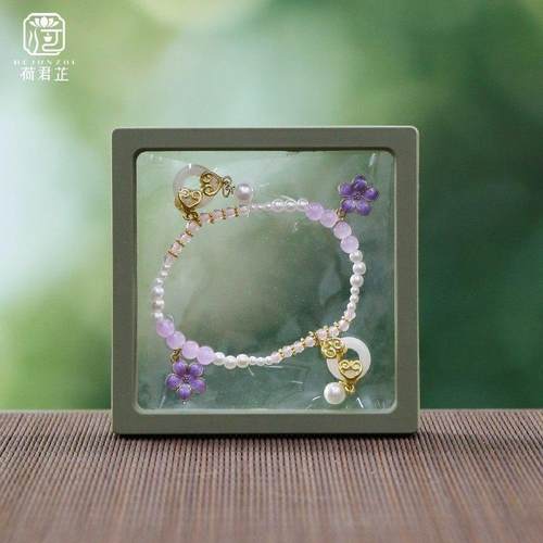 高端壶绳吊坠小提溜女性茶具花口玻璃壶配件茶壶茶器纯手工装饰品