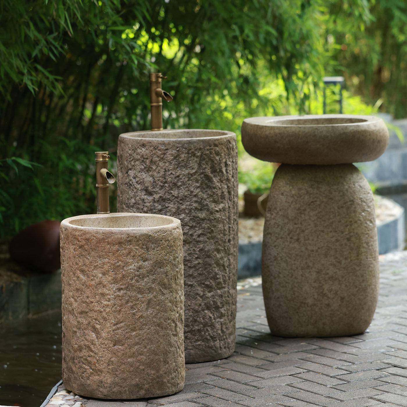 户外花园彷古洗手盆立柱一体式洗衣池落地洗脸盆庭院装饰摆件,家装主材,立柱盆,淘宝优惠券,粉丝福利购,淘宝优惠卷