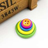 100Pcs 4Holes Mixed Size Wood Buttons For Craft Round Sewing thumbnail 5