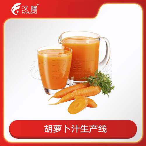 果蔬机械全自动胡萝卜汁生产线大小型饮料榨汁大型生产线设备