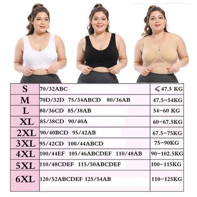 Plus Size Bra Underwear Seamless Bras For Wonen Push Up Bra