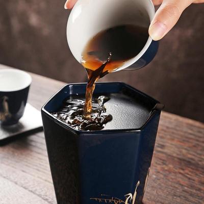 霁蓝景德镇陶瓷茶洗茶钵水盂笔洗茶渣缸小号功夫茶具配件日式建水