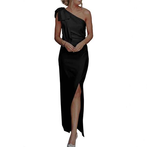 E Women'S Summer One Shoulder Long Formal Dresses Sleeveless