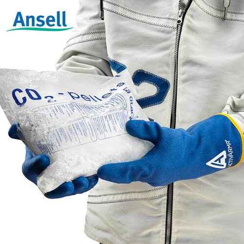 Ansell安思尔 97-681 耐低温防水保暖加绒防滑耐磨抗油防寒手套