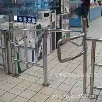 尼高迈单向转闸十字门通道防回转不锈钢半高旋转栅栏门禁单项通行