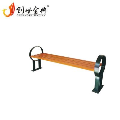 厂家直销特价公园椅户外休闲椅铸铁脚木椅JD-6905