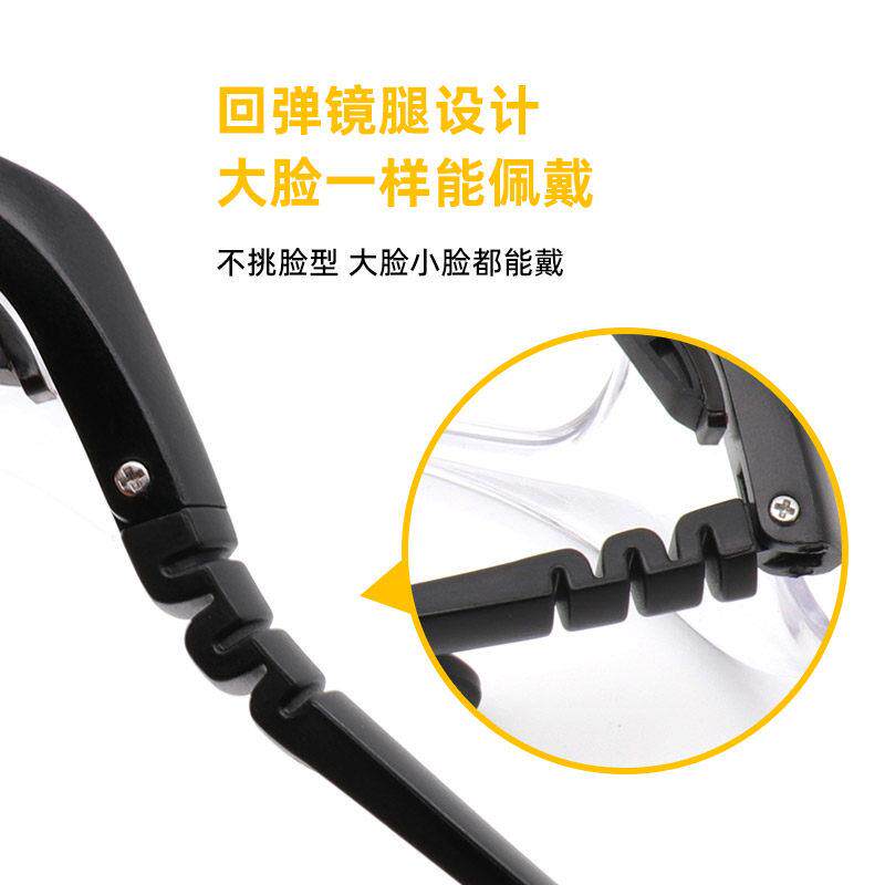 /护目镜劳保保护视防冲击雾防飞溅防护镜可配目近大脸可戴