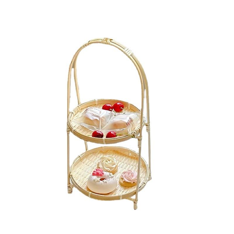 围炉煮茶越南竹编圆形排插固定器