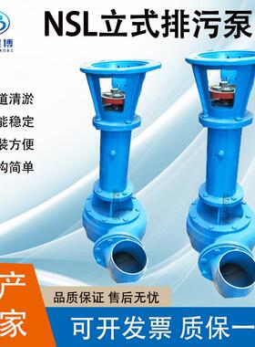 昊博水泵NSL50-6立式不阻塞吸沙泵4寸船用抽沙泵NSL型污水泵