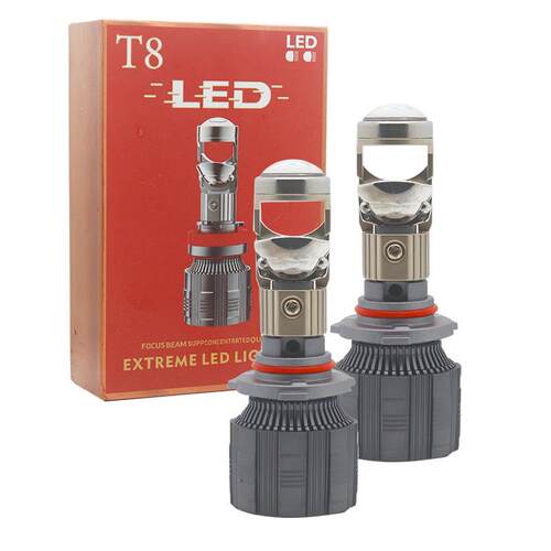 T8高功率汽车led大灯鱼眼内置单光小透镜h7 h11 9005近光改装车灯