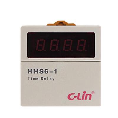 欣灵通电延时继电器厂家时间继电器 HHS6-1数显时间继电器