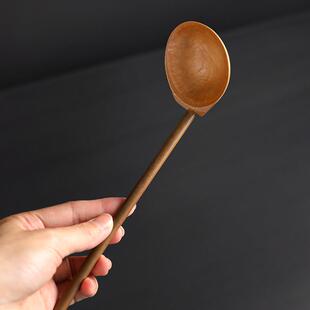 日式竹制小水瓢分茶勺仿宋点茶天竹隔然茶瓢拉面汤勺出口日本茶道
