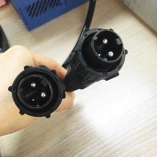 奥玛克6010/7510E电动绿篱机电源线螺纹款锂电修剪机电池连接线