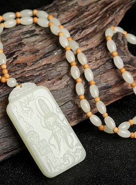 工新凤品佩新s01疆和厂田玉项链精雕立体凰观音吊坠玉玉石挂件