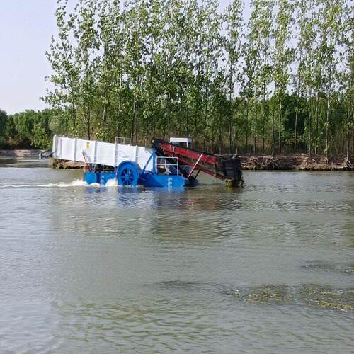 割草船 池塘河道水下割草机 水面垃圾收集器 全自动水库割草船