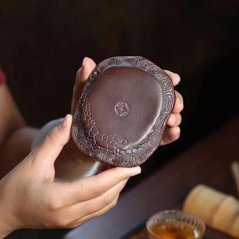 宜兴紫砂壶垫茶托壶承壶托茶壶底座盖置功夫茶具配件茶杯富甲一方