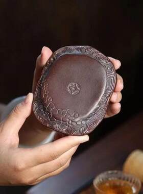 宜兴紫砂壶垫茶托壶承壶托茶壶底座盖置功夫茶具配件茶杯富甲一方
