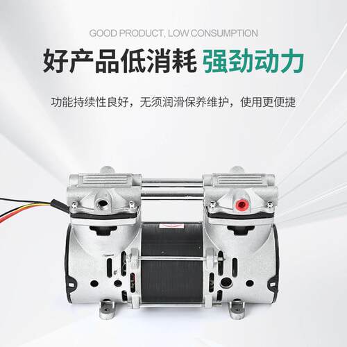 2AP10-1微型静音无仪油真空0实验室器正负压自KEM吸铜芯活塞抽泵