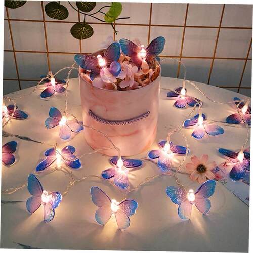 1.5M 10 LED Butterfly LED Lights String Battery Outdoor Fair
