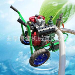小型喷灌泵 可手推可拖拽的柴油扬程抽水泵 3寸压泵