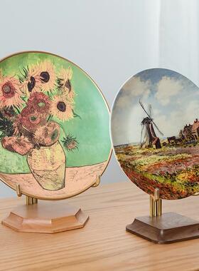 盘子展示架托赏盘支架餐碟子钟表相框茶饼陈列架奖牌装饰摆件底座