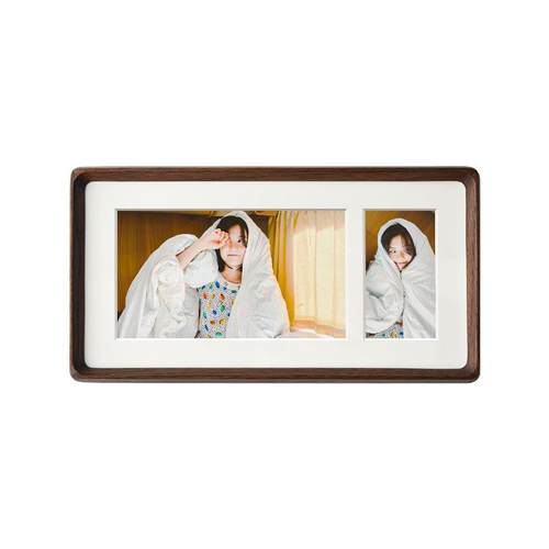 实木相框圆角榫卯三联G款摆台画框新中式照片相片情侣结婚婚纱照