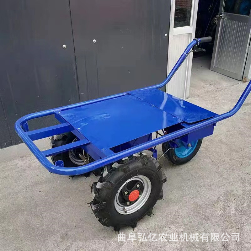 电动三轮车四轮车山地丘陵运输车家用推粮食工地搬砖上料鸡公车