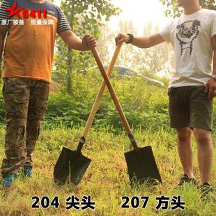 Q204工兵铲子207大铁锹户外铲雪农用备车武装应急部配备抗震救灾