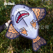 2025新款 卡通鲨鱼风筝小鲨雕微风易飞儿童手持大人专用高档专业