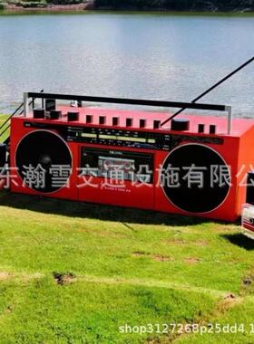 巨型录音机网红集装箱景区公园多功能餐车多种造型可选择