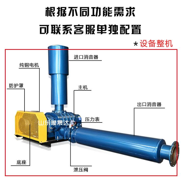 不锈钢罗茨风机鼓风机厂家 污水处理22kw曝气风机 三叶罗次风机