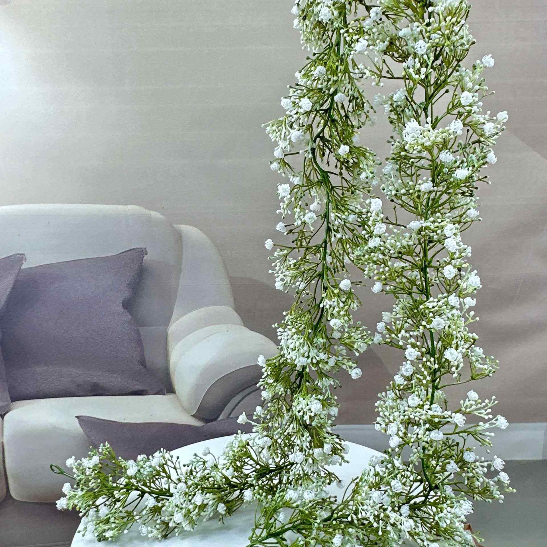 花藤仿真花满天星藤条假花爬藤植物藤蔓客厅房间吊顶装饰管道缠绕